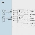MM 5044 Jiskrově bezpečný oddělovací zesilovač - bariéra analogových signálů - dvoukanálový